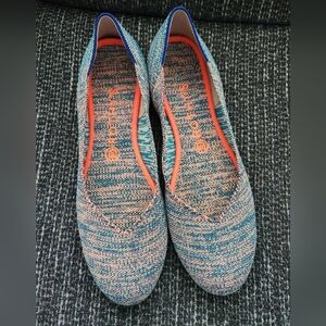 Rothy's Turquoise Melange Flats Size 9.5